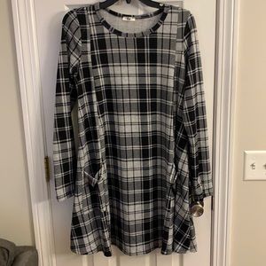 Black swing dress